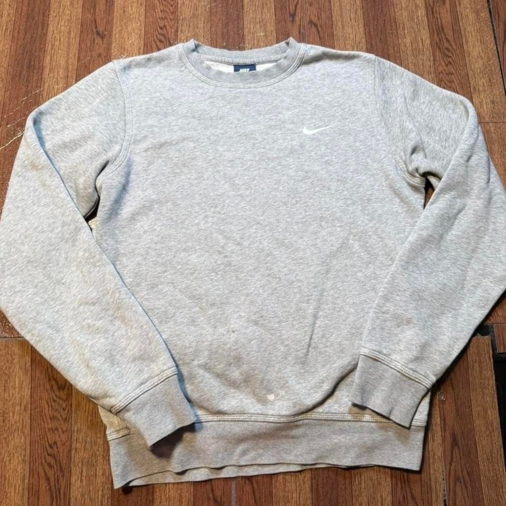 Nike Grey Fleece Retro Tech Sportswear Sweatshirt Small
